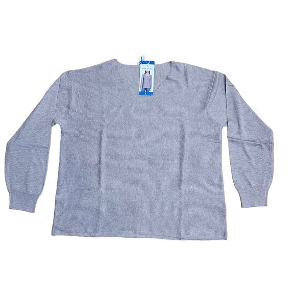 Ella Moss Mauve Sweater Long Sleeved Top Women's Size Large Soft, Comfortable - Picture 2 of 7